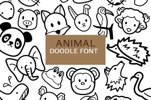 Animal Doodle Font