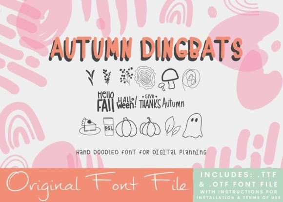 Autumn Dingbats Font