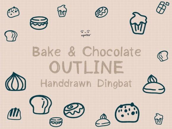 Bake and Chocolate Bite Font