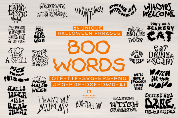 Boo Words Font