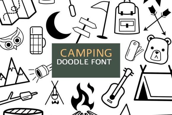 Camping Doodle Font