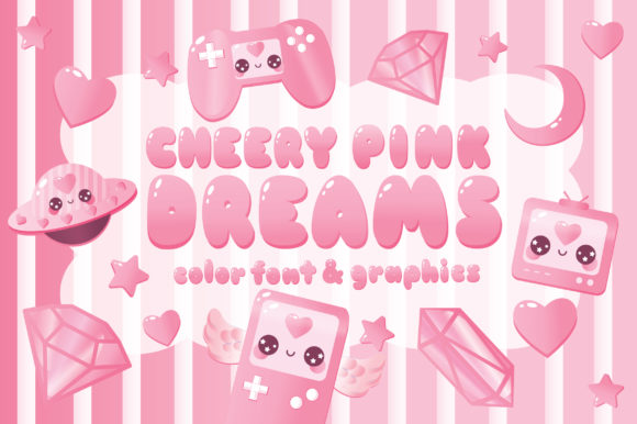 Cheery Pink Dreams Font