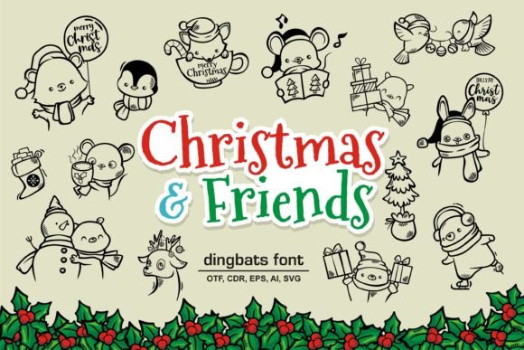Christmas and Friends Font