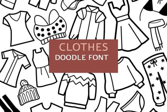 Clothes Doodle Font