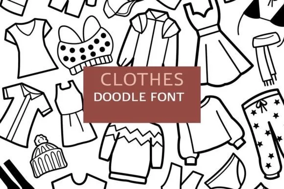Clothes Doodle Font
