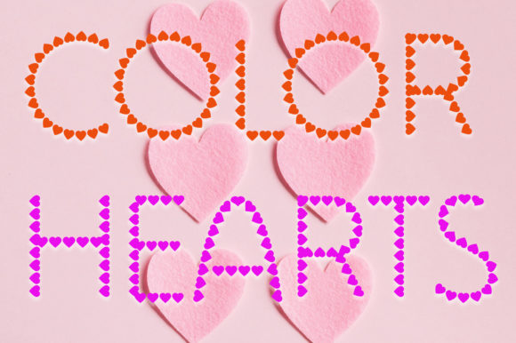 Color Hearts Font