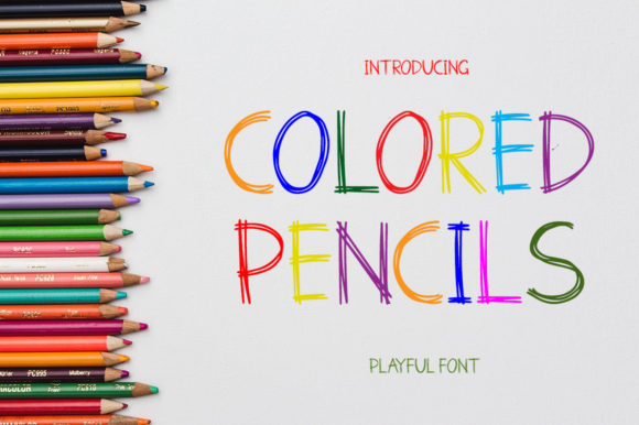 Colored Pencils Font