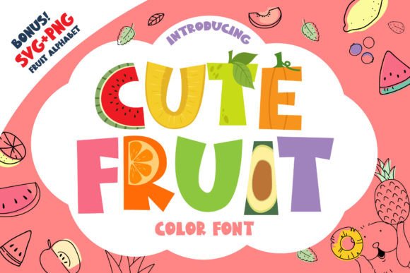 Cute Fruit Font