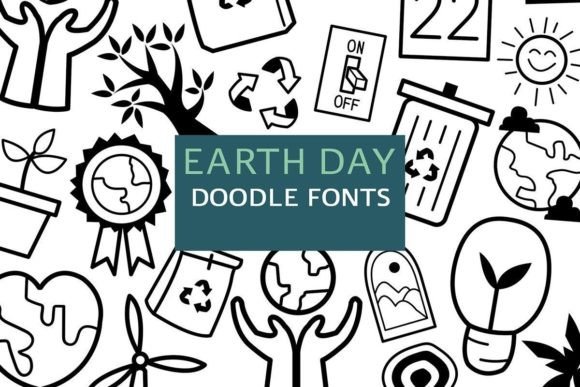 Earth Day Doodle Font