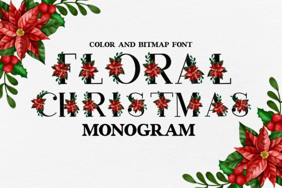 Floral Christmas Font