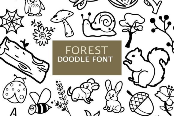 Forest Doodle Font
