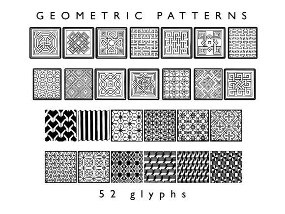 Geometric Patterns Font