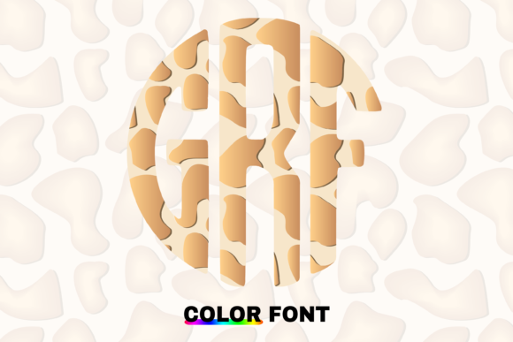 Giraffe Circle Font