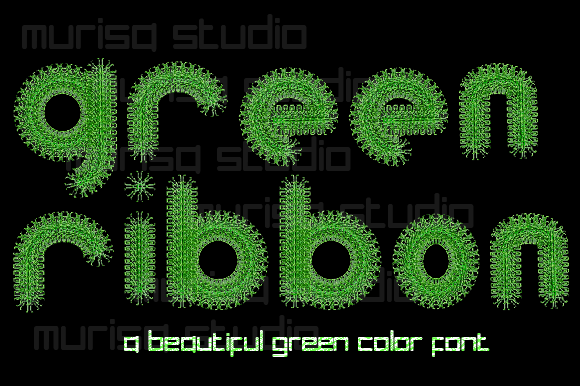 Green Ribbon Font