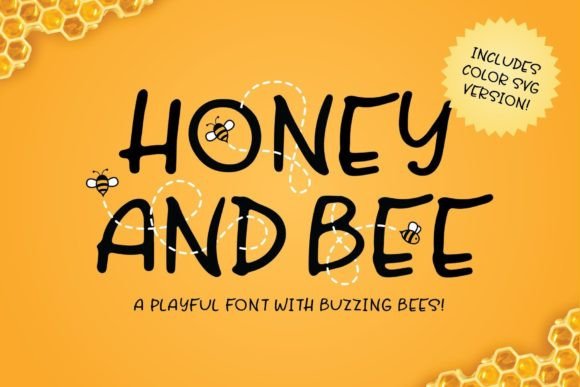 Honey and Bee Font