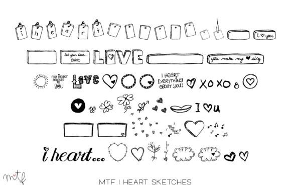 I Heart Sketches Font