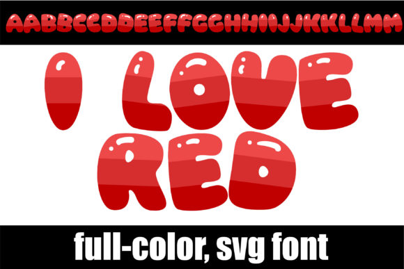 I Love Red Font