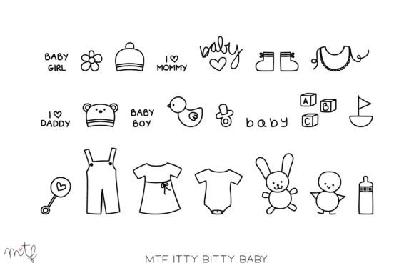 Itty Bitty Baby Font
