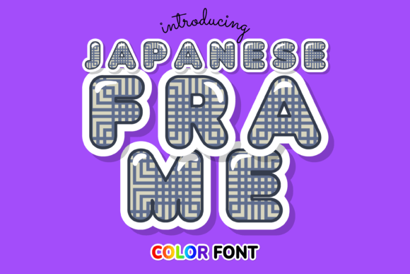Japanese Frame Font