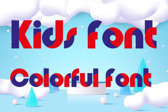 Kids Color Letter Font
