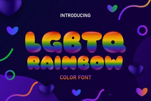 Lgbtq Rainbow Font