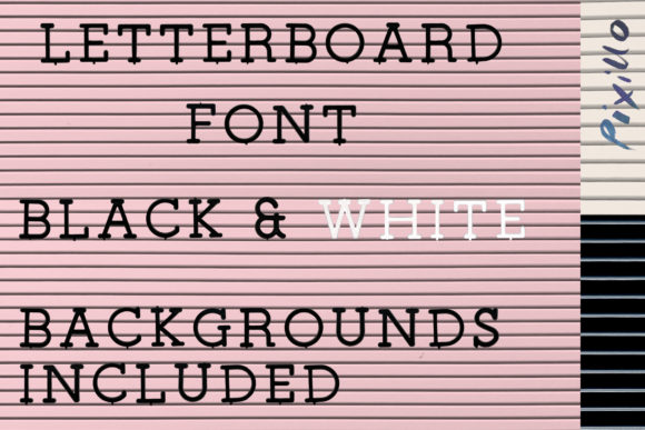 Letterboard Font