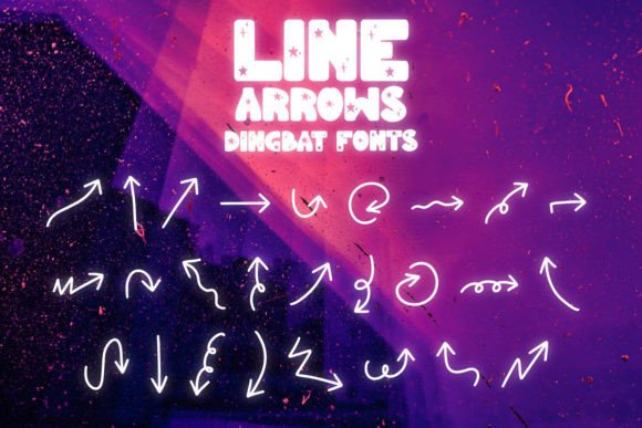 Line Arrows Font