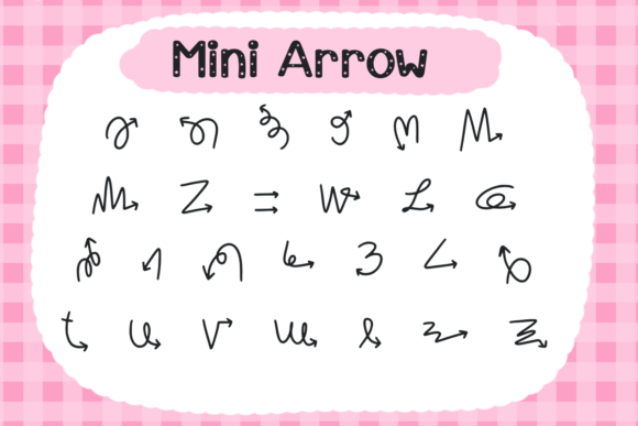Mini Arrows Font
