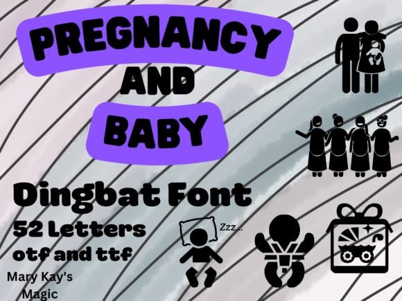 Pregnancy and Baby Font