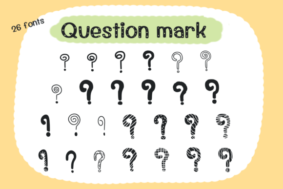 Question Mark Font