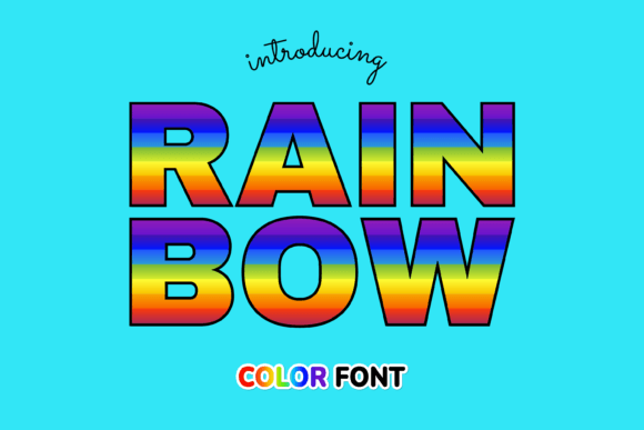 Rainbow Color Font