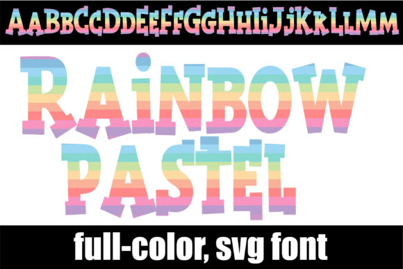 Rainbow Pastel Font