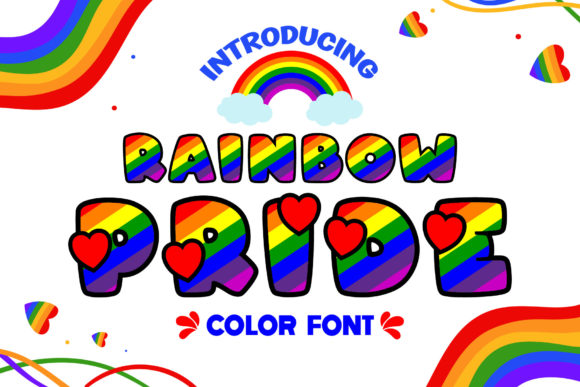 Rainbow Pride Font
