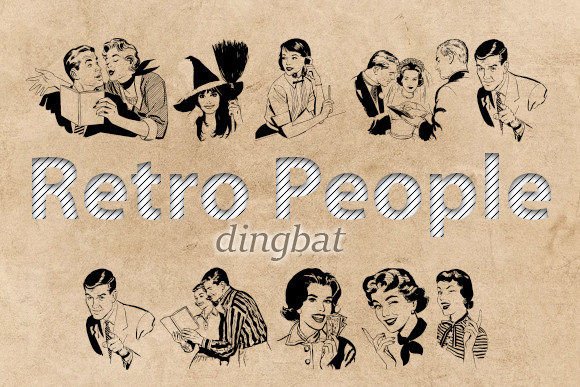 Retro People Font