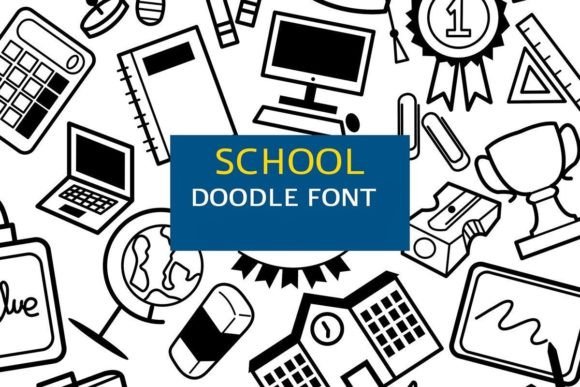 School Doodle Font