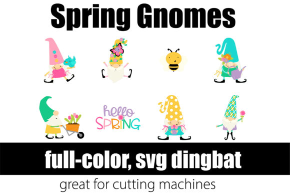 Spring and Easter Gnomes Font