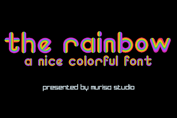 The Rainbow Font