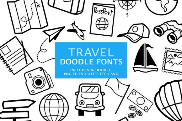 Travel Doodle Font