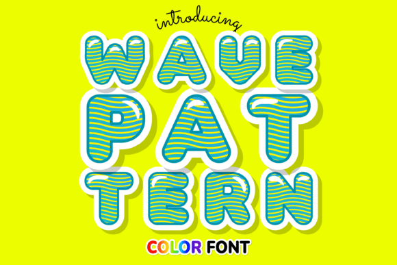 Wave Pattern Font