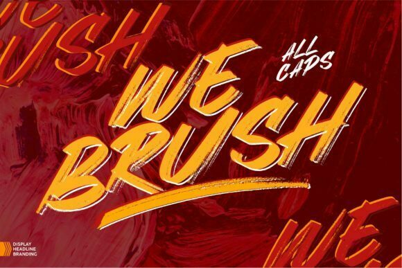 We Brush Font