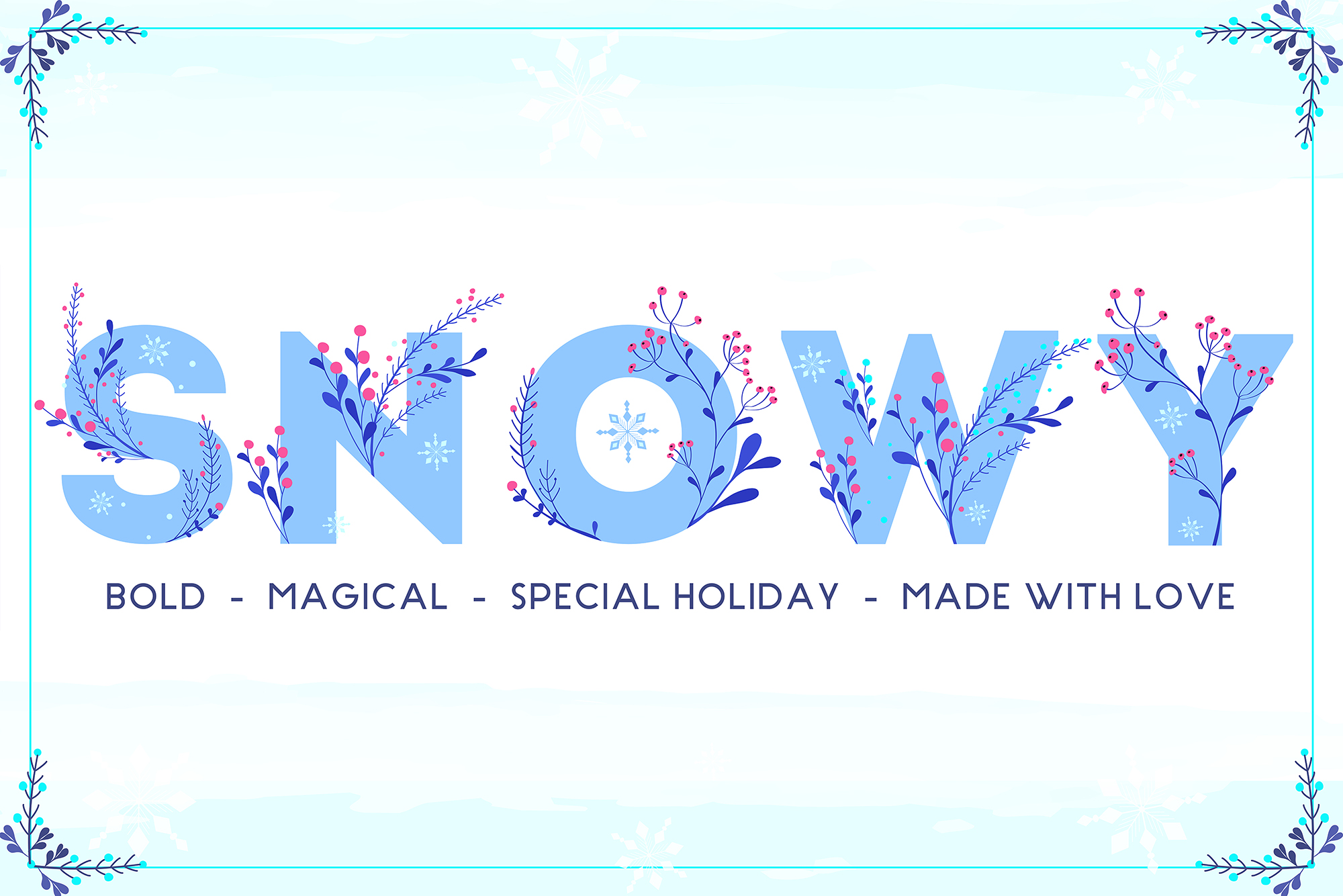 Winter Color Font