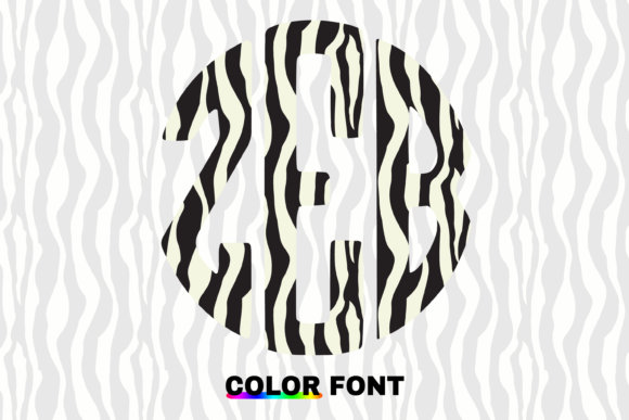 Zebra Circle Font