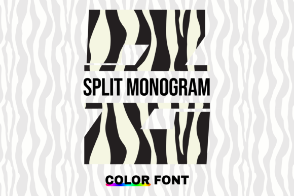 Zebra Split Font