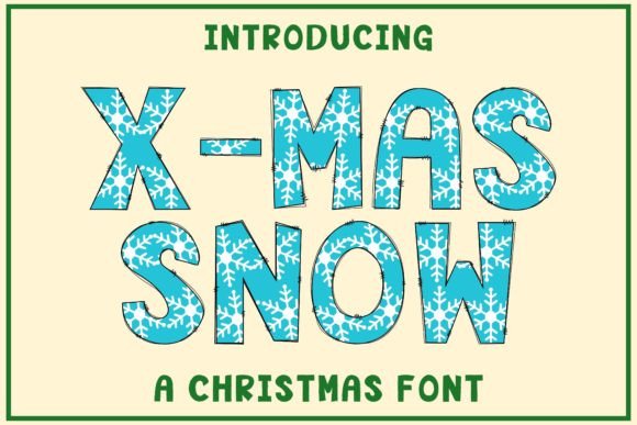 X-mas Snow Font