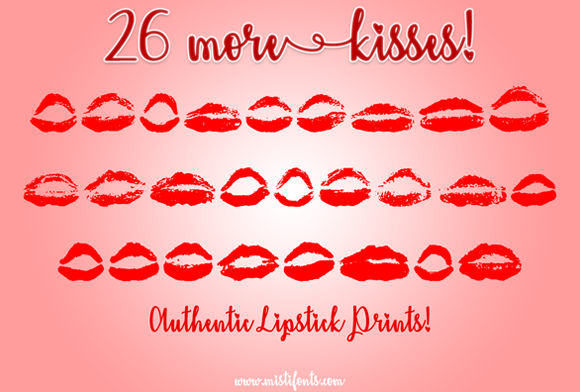 26 More Kisses Font