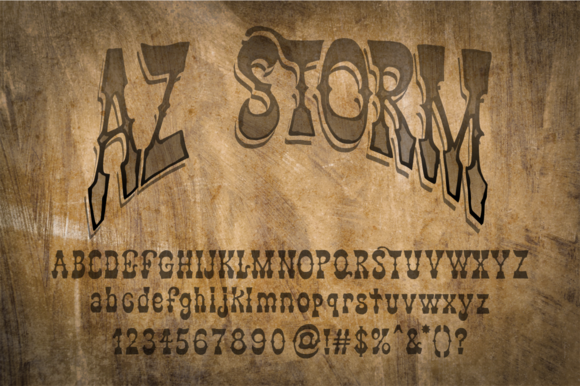 About AZ Storm Font