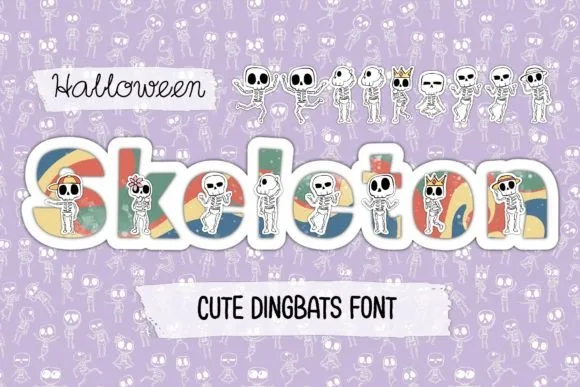 Halloween Skeleton Font
