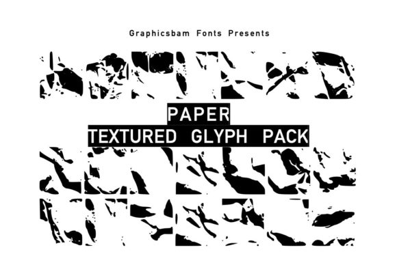 Paper Textured Glyphs Font