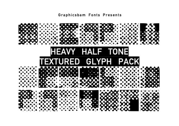 Texture Glyphs Font