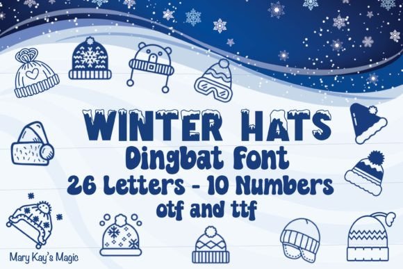Winter Hat Font